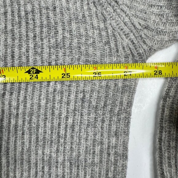 Eddie Bauer XXL Mens Gray Wool Sweater Ribbed V-Neck Hong Kong Winter Vintage - Picture 16 of 16